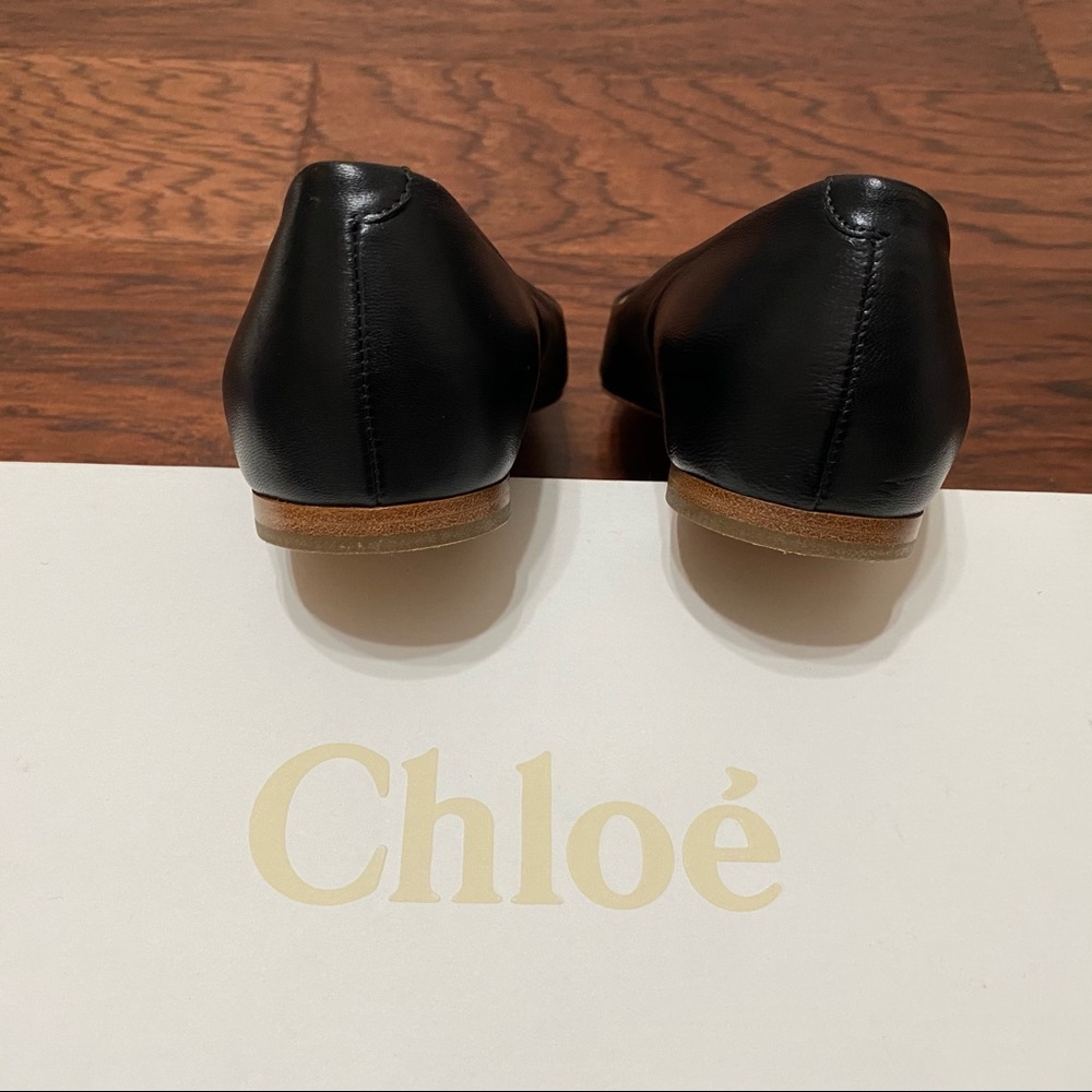 CHLOÉ Leather pointed flats - Picture 4 of 12